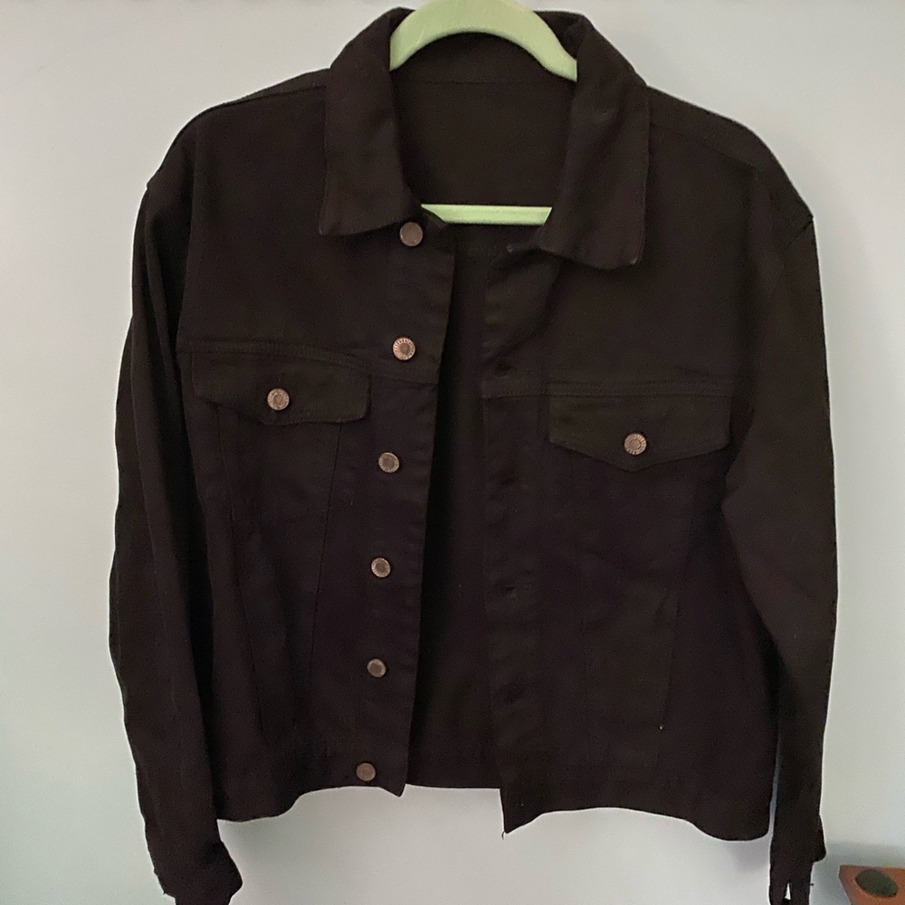 Brandy Melville Black Jean Jacket